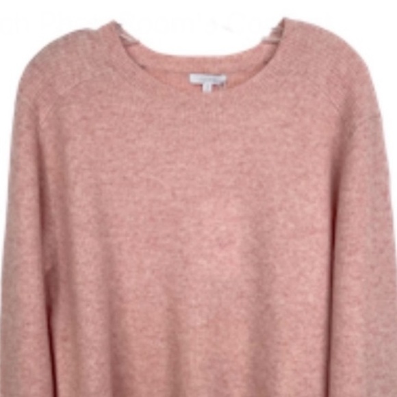 JOHNNY WAS CALME 100% Cashmere Ribbed Pullover Sweater NEW Size XL Blush Pink - Picture 3 of 10